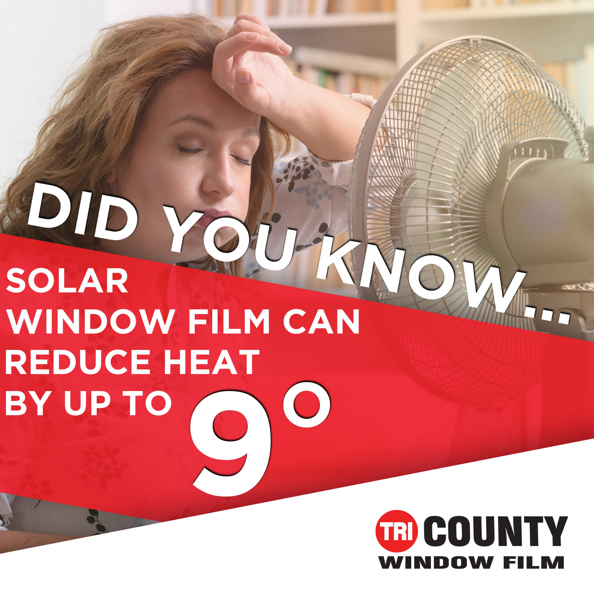 reduce solar heat with window film